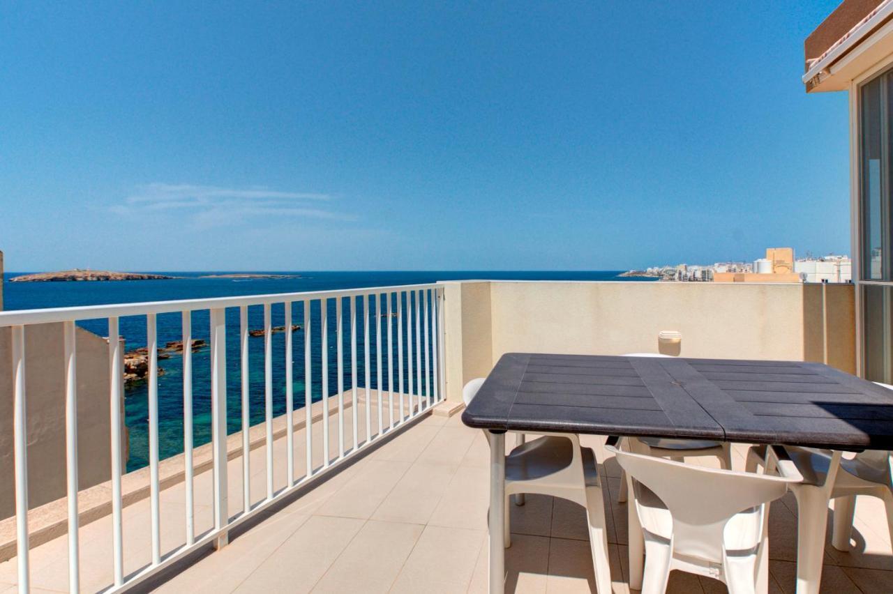 Modern Seaside 2 Bedroom Penthouse With Sea Views St. Paul's Bay Exteriör bild